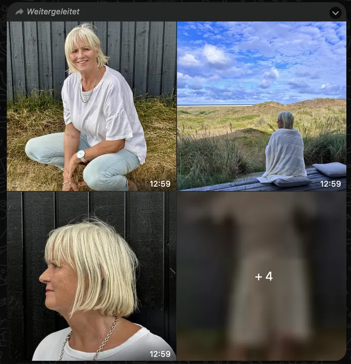 Weitergeleitete Fotos aus dem Handy-Album